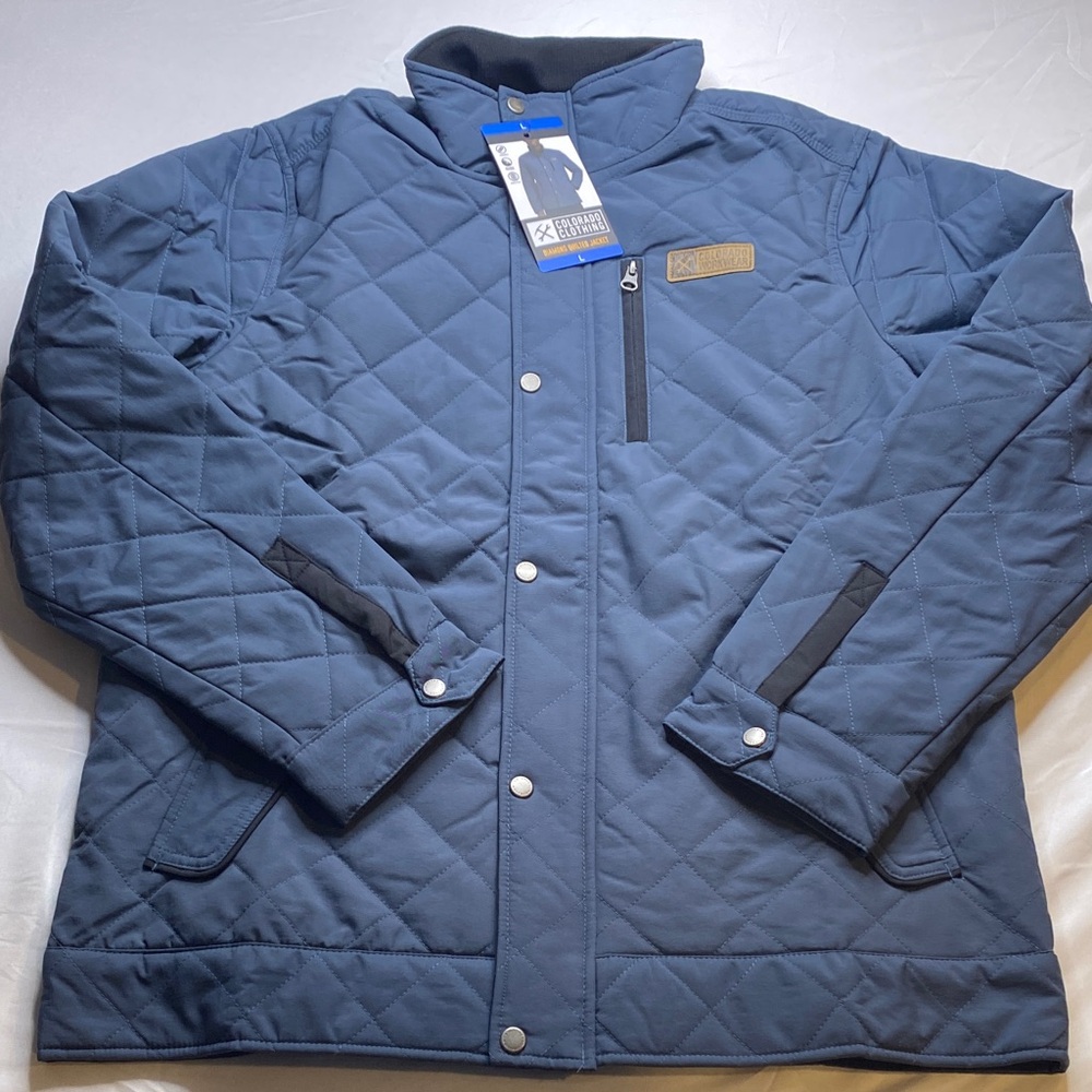 Colorado Clothing Men's Quilted‎ Blue Jacket Size Large